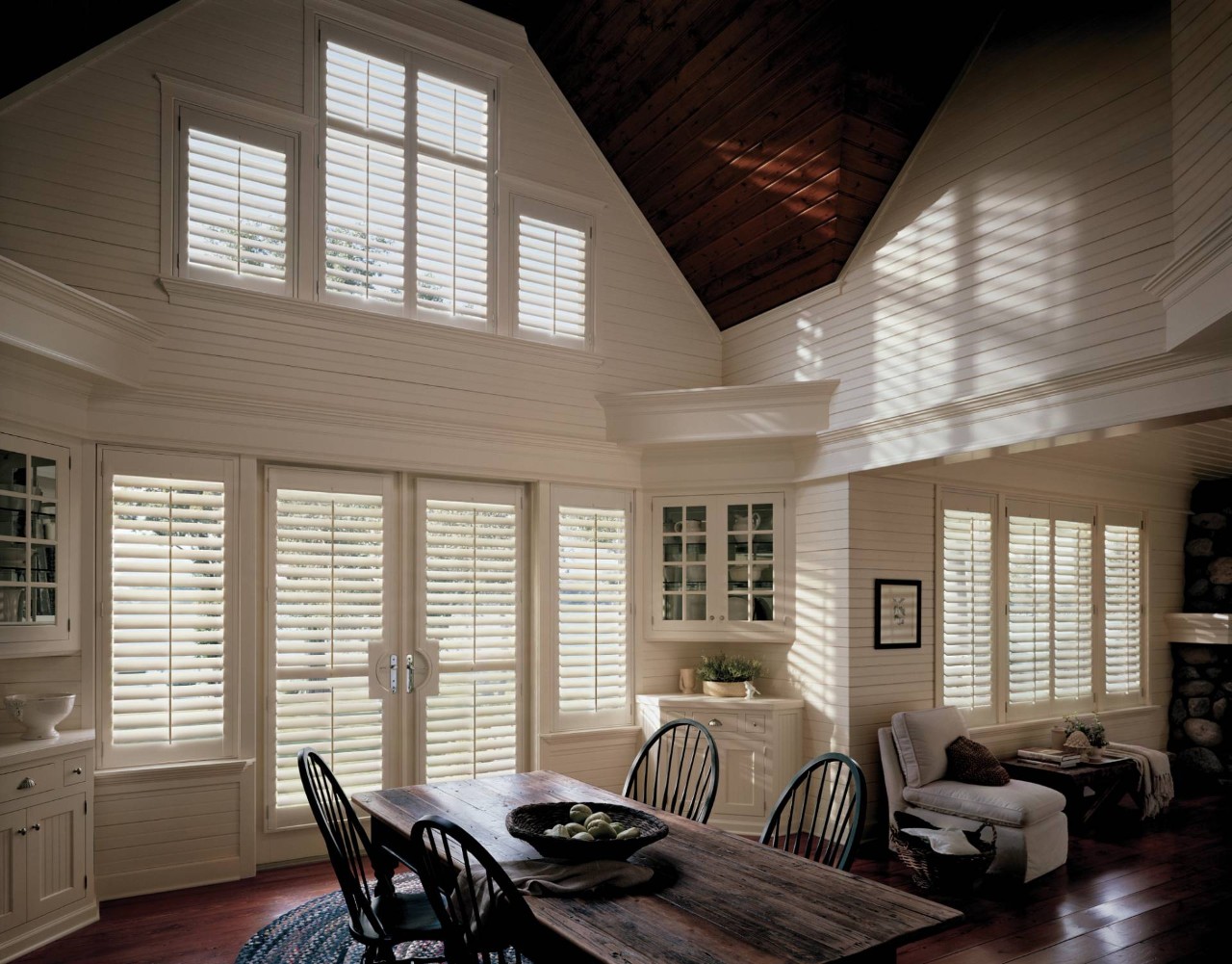 Hunter Douglas sidelight shutters in a kitchen near Saint George, UT